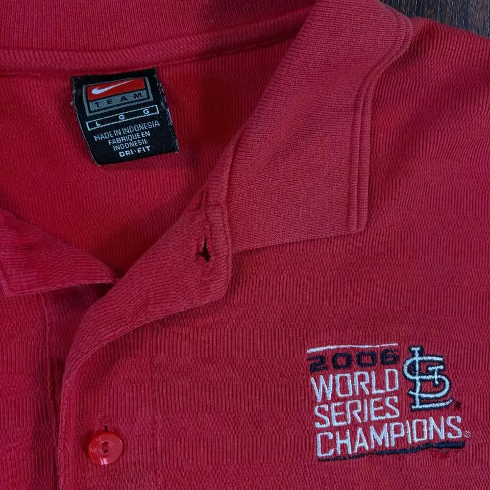 Nike Team St. Louis Cardinals 2006 World Series Champions Dri-FIT Polo Shirt